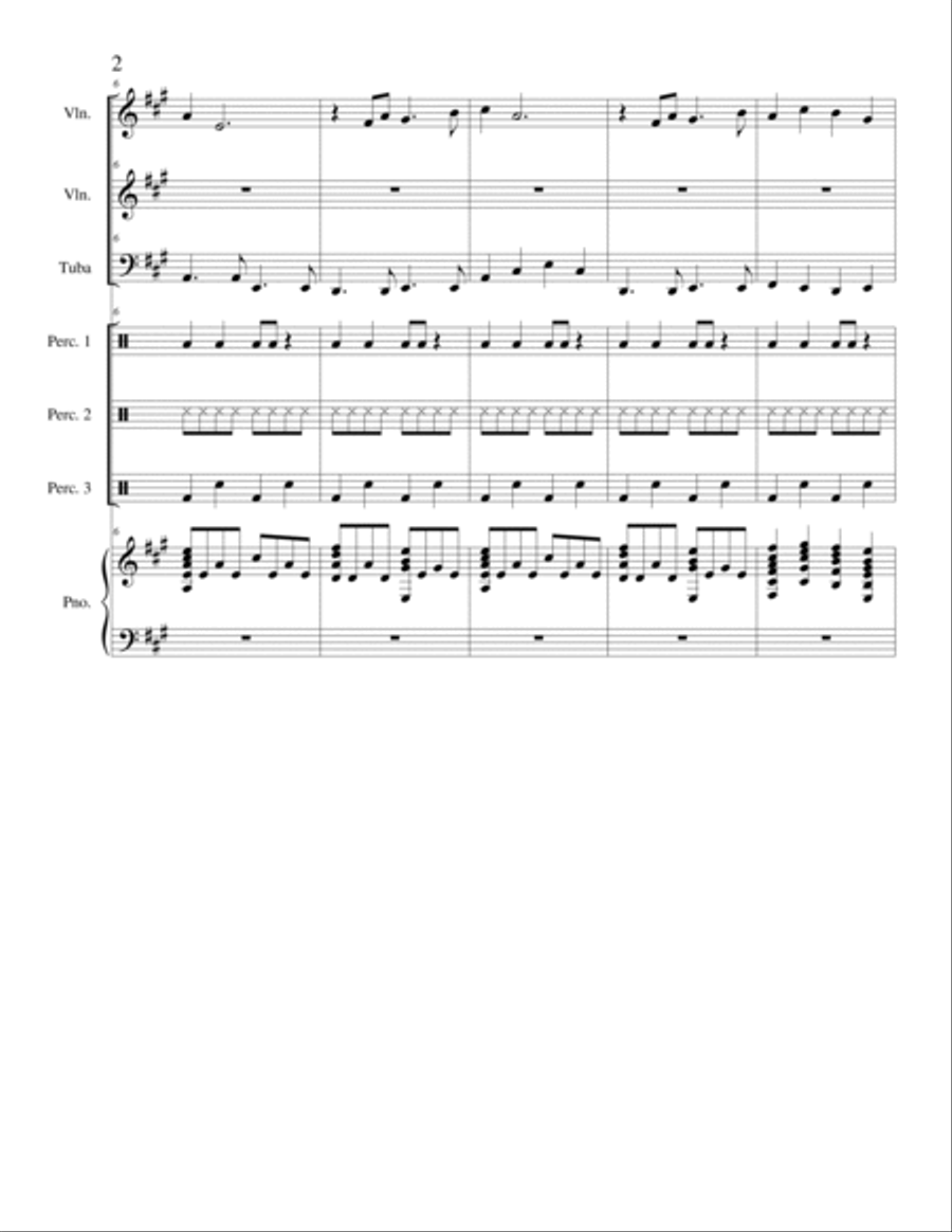 I Wanna Run And Kiss You Tuba scores gallery preview page 2