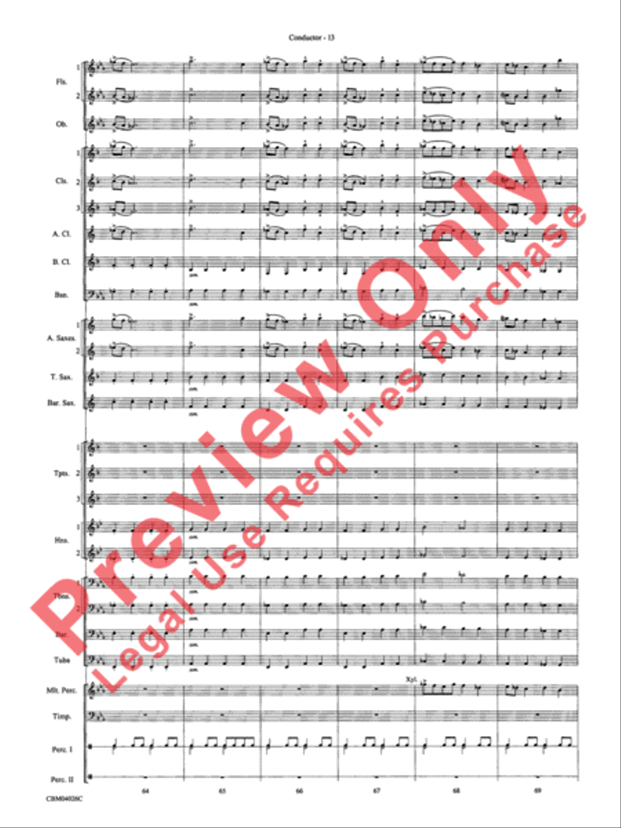 Go West! Concert Band scores gallery preview page 16