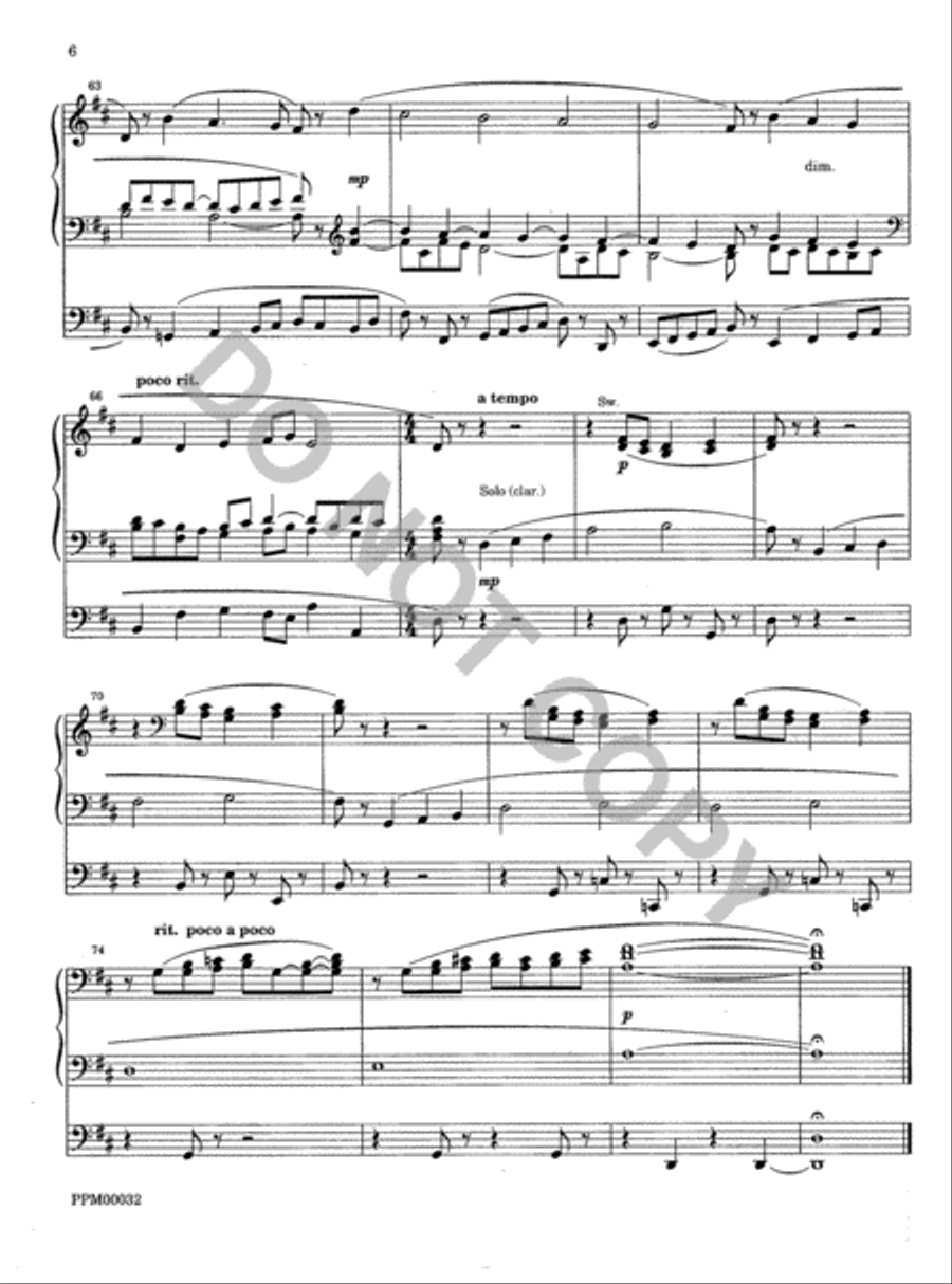 Chorale Prelude on Down Ampney Organ scores gallery preview page 7