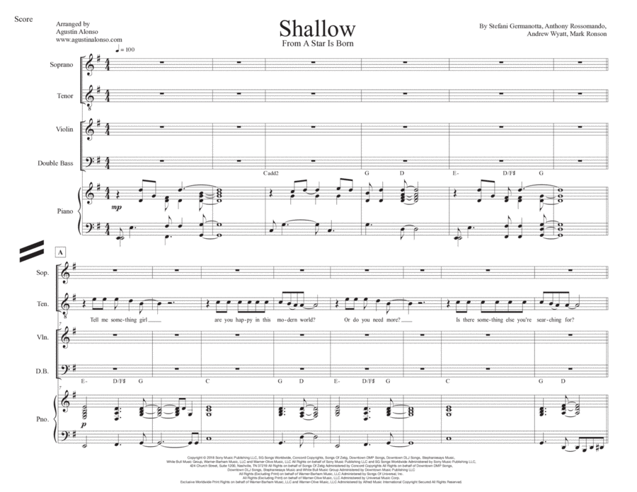 Shallow Chamber Music scores gallery preview page 1