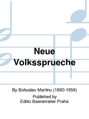 Book cover for Neue Volkssprüche