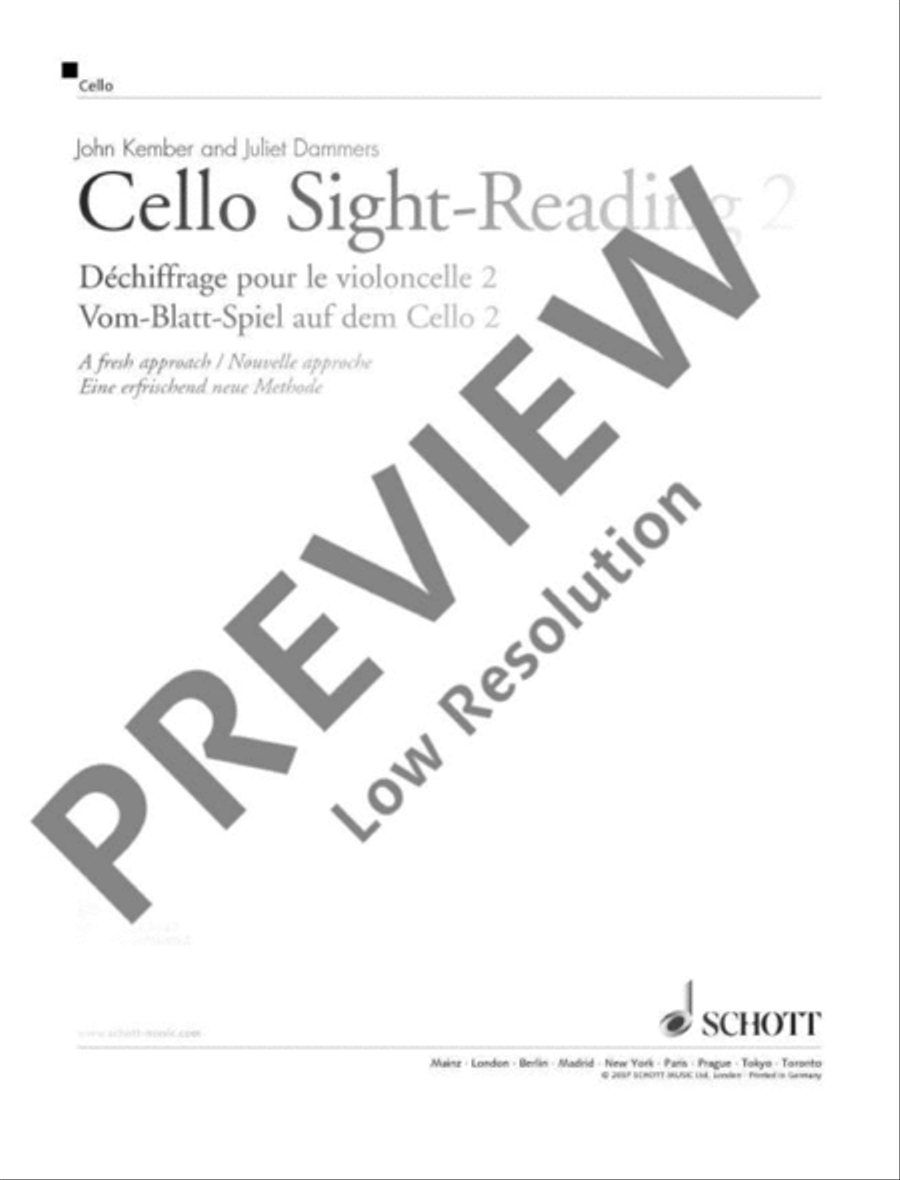 Cello Sight-Reading 2 Cello scores gallery preview page 2