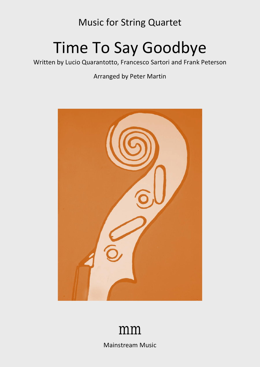 Time To Say Goodbye String Quartet scores gallery preview page 1