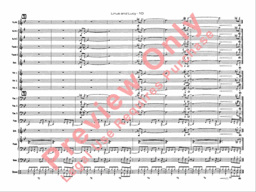 Linus and Lucy Jazz Ensemble scores gallery preview page 12