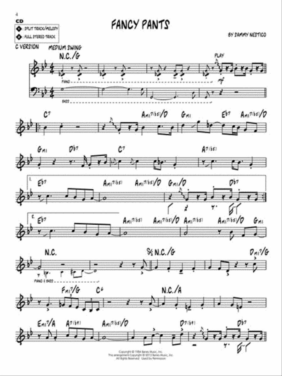 Sammy Nestico C Instrument scores gallery preview page 3