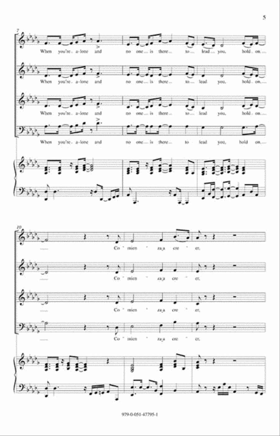 Si Tu Suenas Choir scores gallery preview page 3
