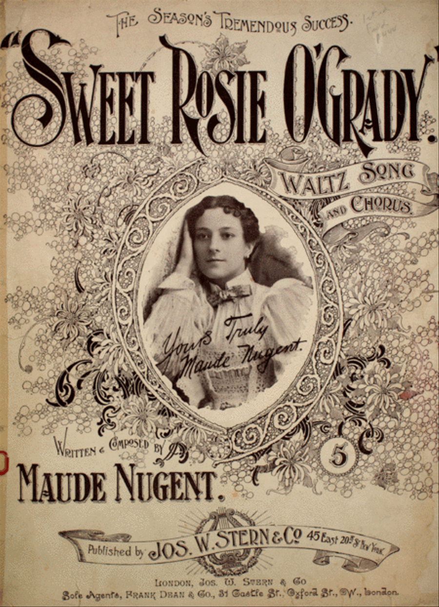 Sweet Rosie O'Grady. Waltz Song and Chorus Choir scores gallery preview page 1