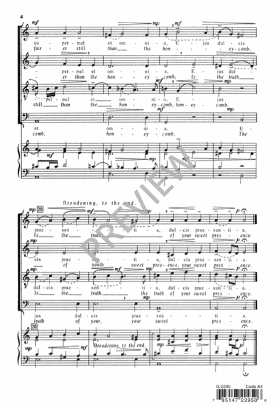 Jesu dulcis memoria 4-Part scores gallery preview page 5