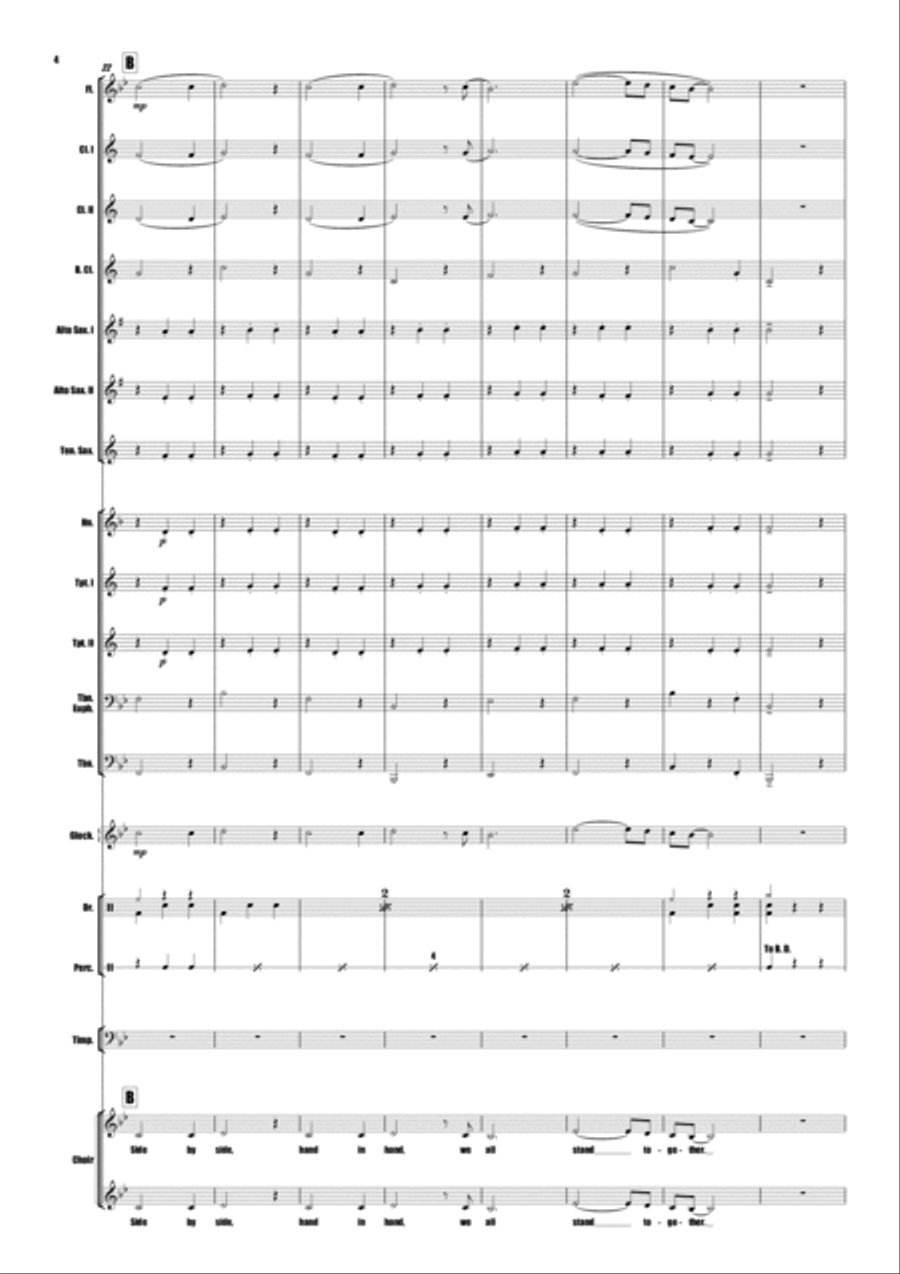 We All Stand Together We All Stand Together Concert Band scores gallery preview page 4