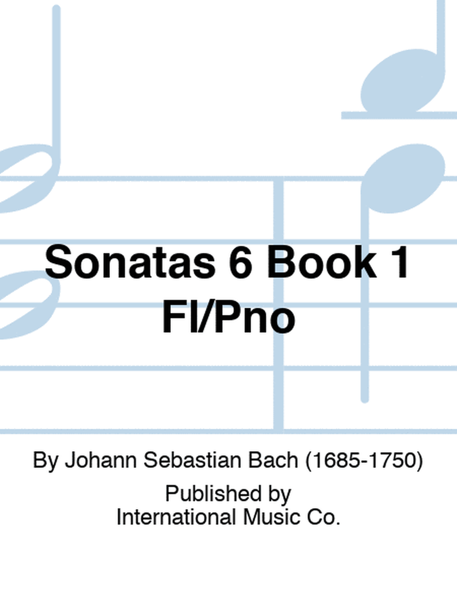 Sonatas 6 Book 1 Fl/Pno