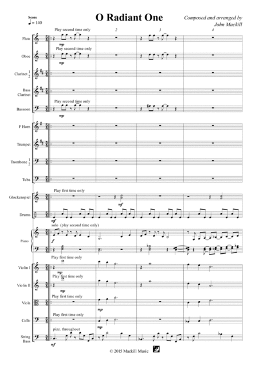 O Radiant One O Radiant One Full Orchestra scores gallery preview page 2