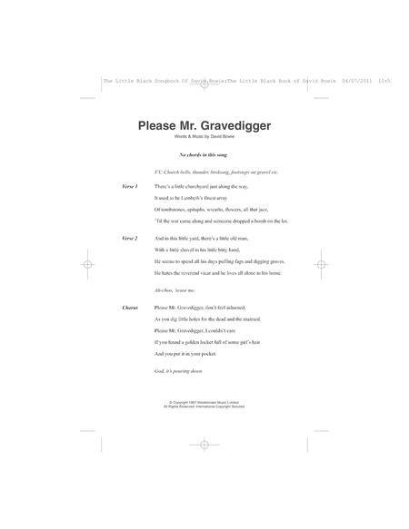 Please Mr. Gravedigger