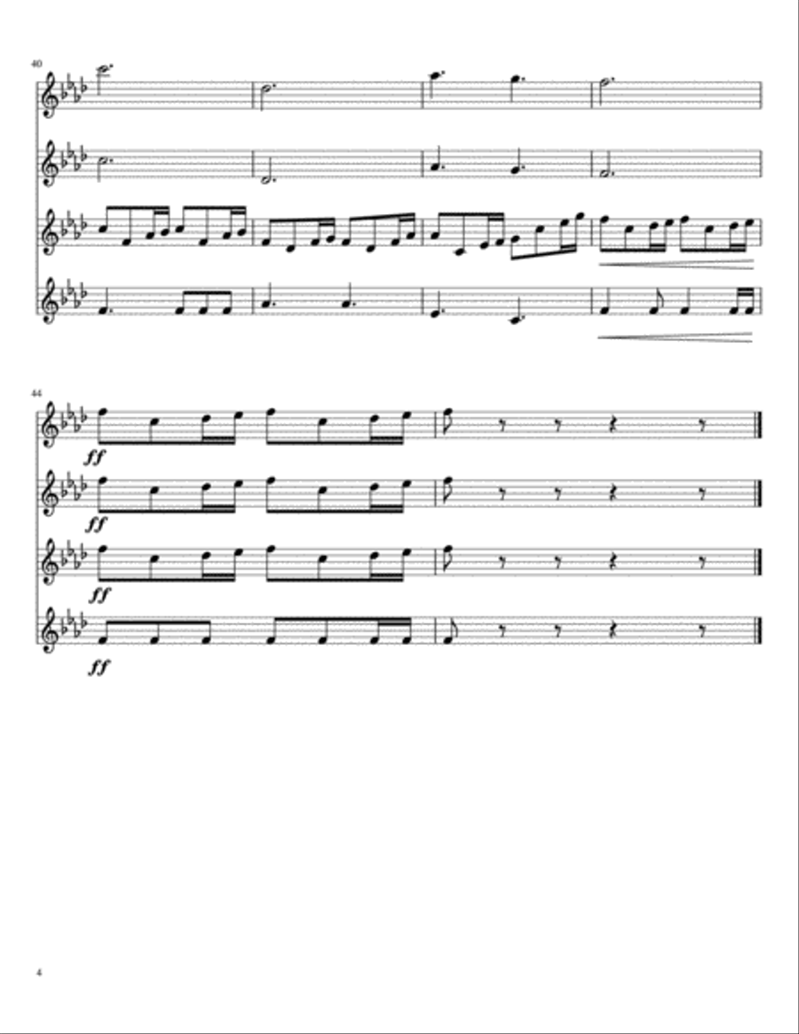 Game Of Thrones Game Of Thrones Woodwind Quartet scores gallery preview page 5
