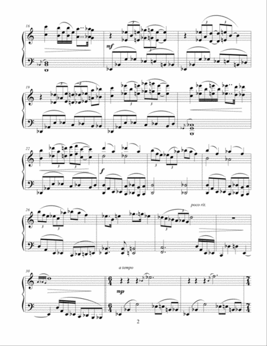 Desert Dance Desert Dance Piano Solo scores gallery preview page 2