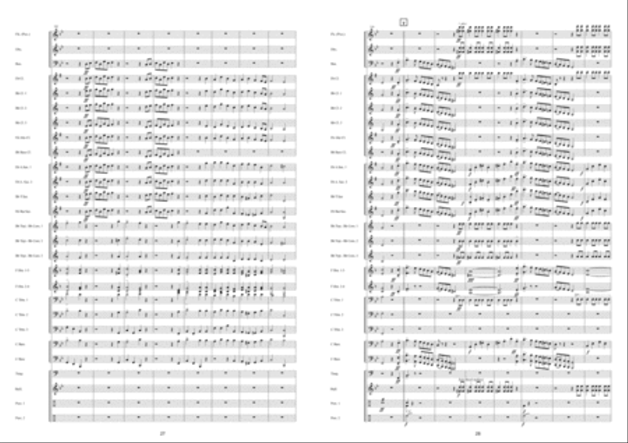 Marche Militaire Française Fanfare Band scores gallery preview page 15