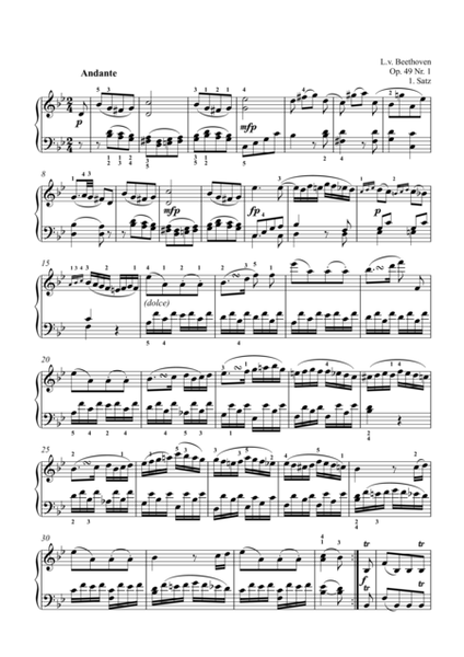 Piano Sonata Op.49 NO.1&2 (Beethoven, Ludwig van)