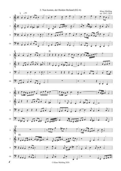 14 Advents- und Weihnachtsliedbearbeitungen, op. 228 (2014) - Score Only image number null