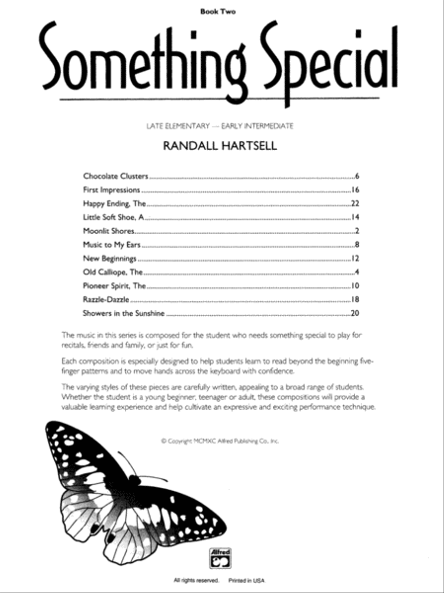 Something Special, Book 2 Easy Piano scores gallery preview page 2
