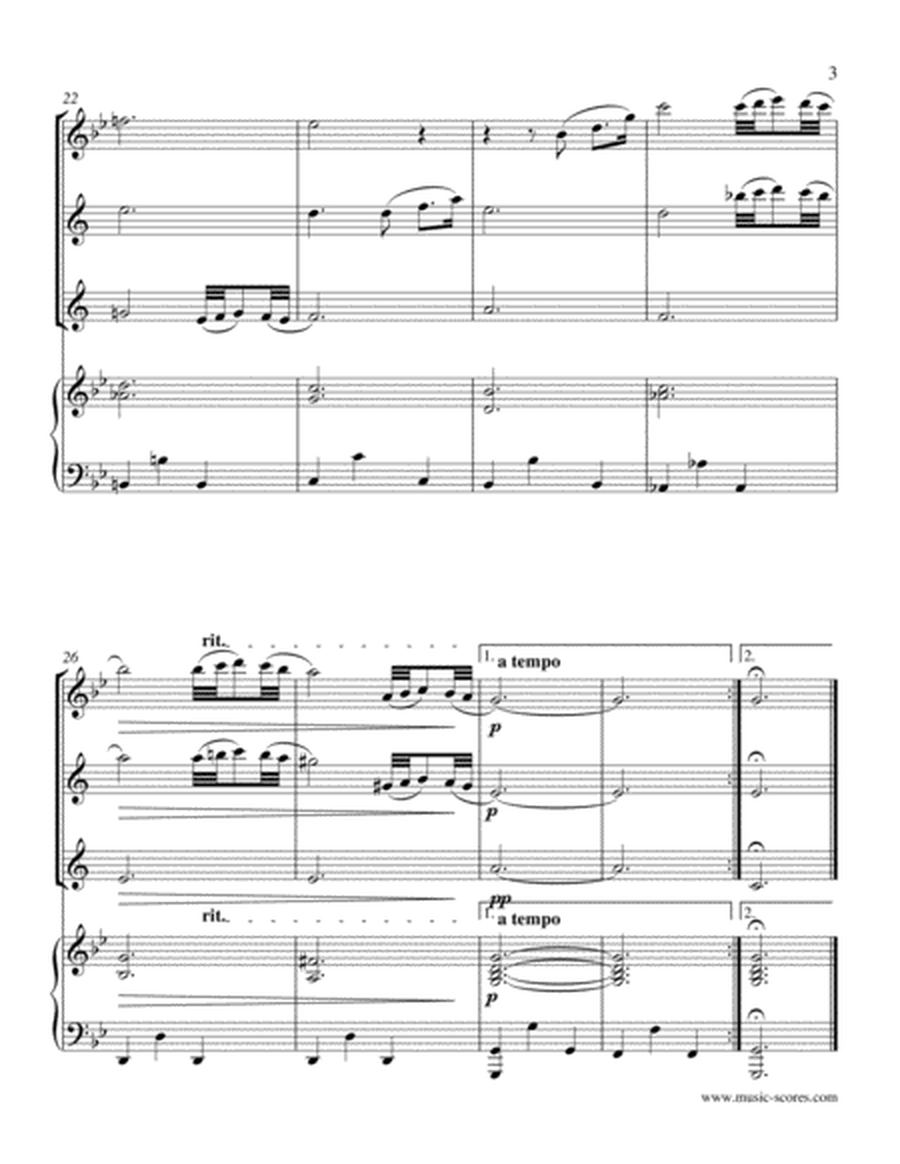 Albinoni Adagio - Flute, 2 Clarinets and Piano image number null