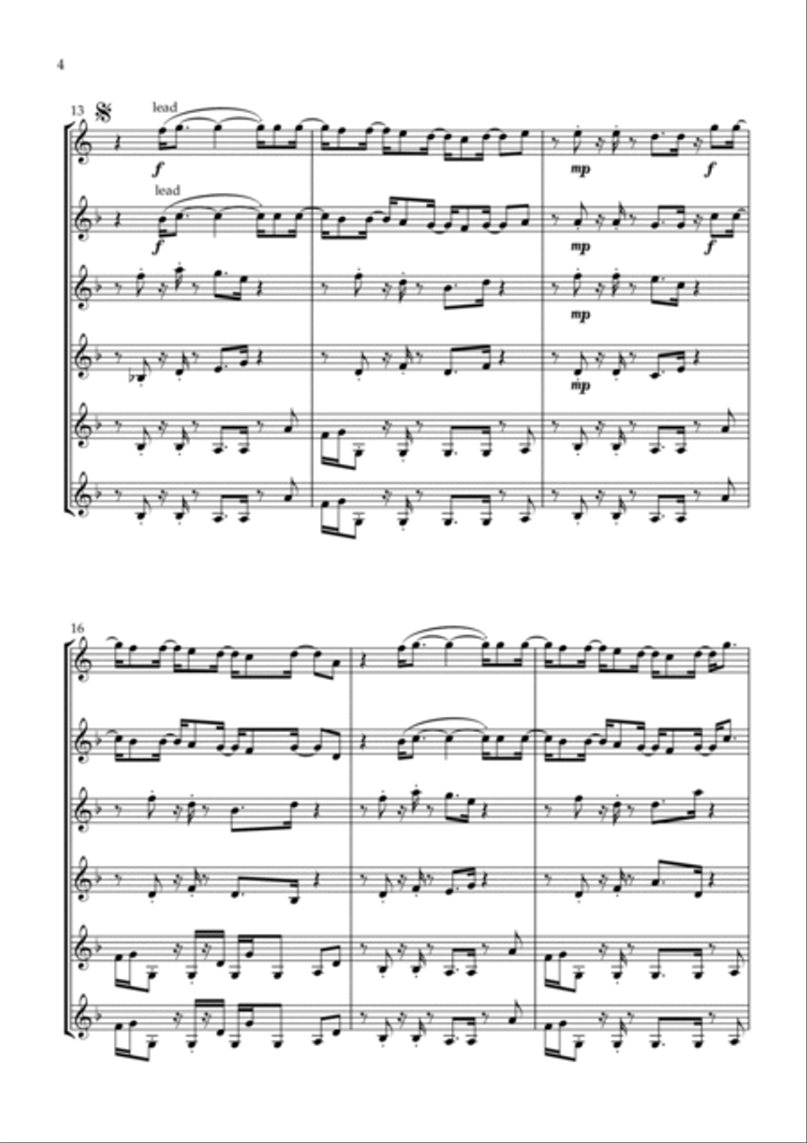 About Damn Time About Damn Time Clarinet Quartet scores gallery preview page 4