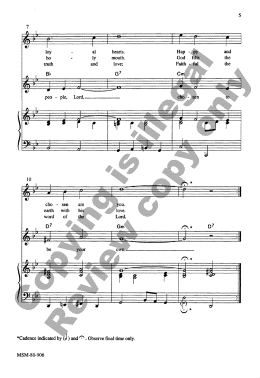 Blessed Are We Imitate Christ (2 Responses) 4-Part scores gallery preview page 5