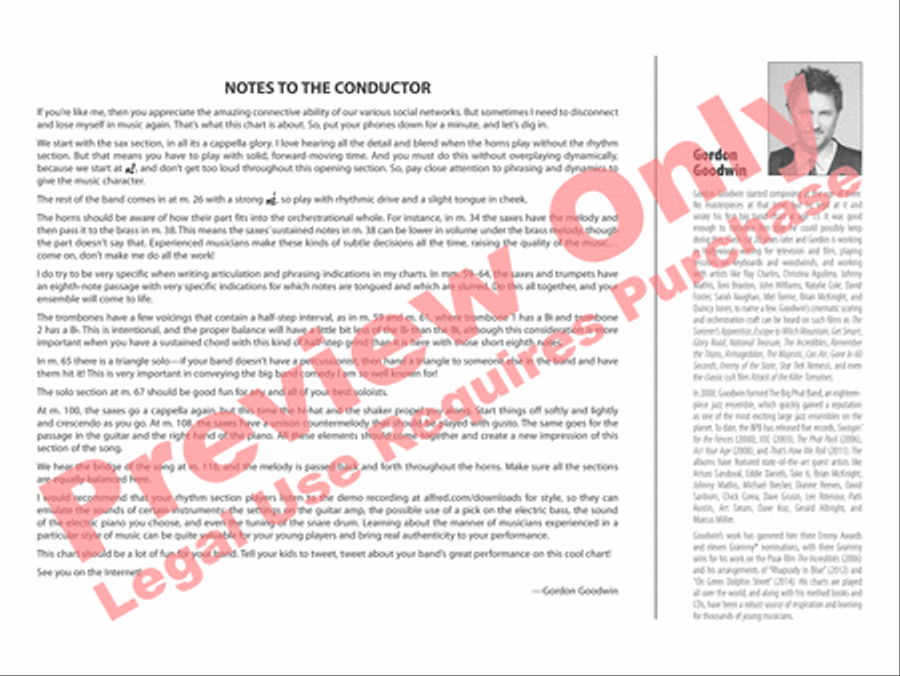 Tweet Fatigue Jazz Ensemble scores gallery preview page 23