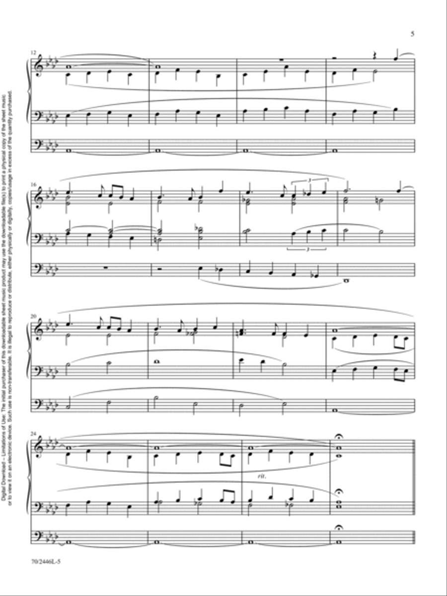 All Glory Be to Christ Organ scores gallery preview page 5