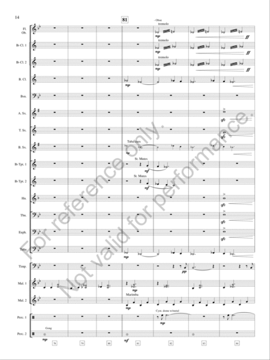 Legend of the Silver Knight Concert Band scores gallery preview page 15