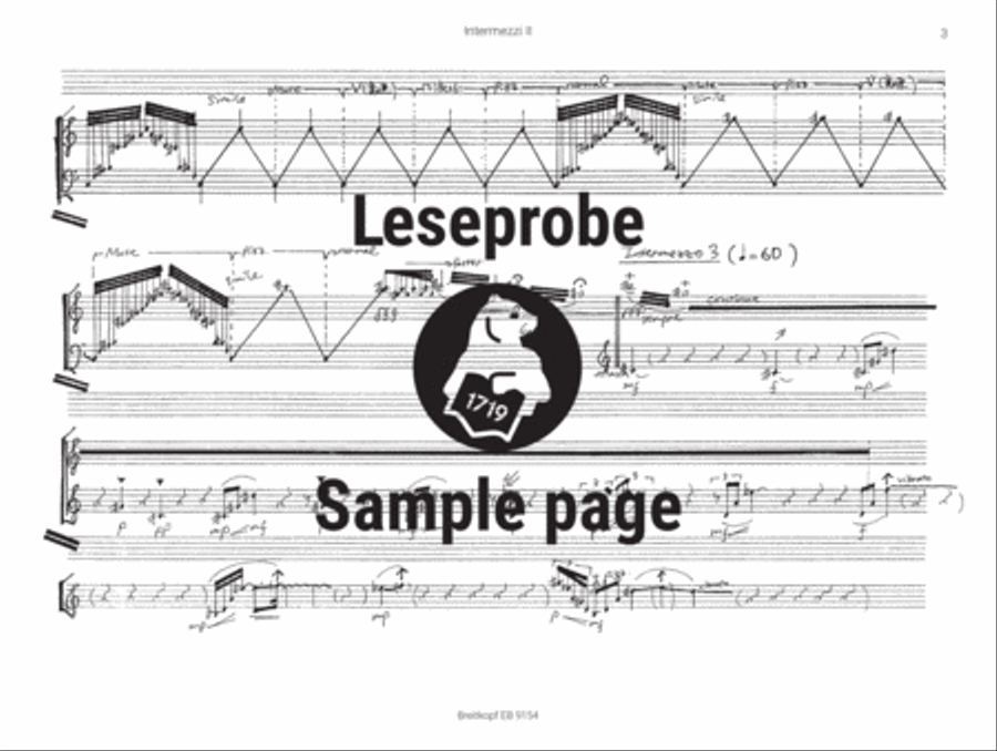 Intermezzi II Harp scores gallery preview page 4