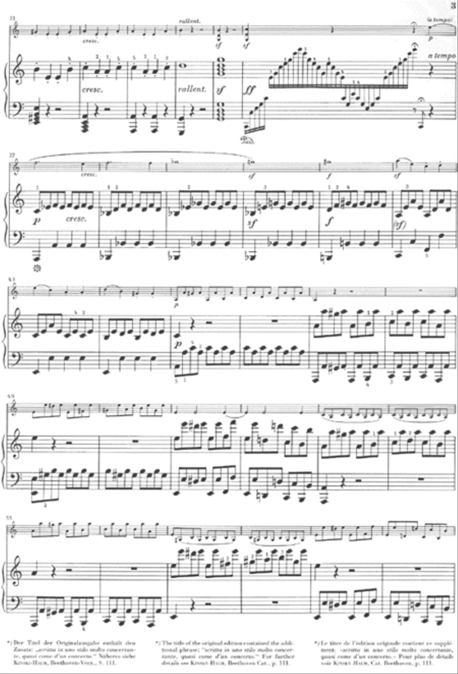 Sonata for Piano and Violin in A Major Op. 47 (Kreutzer-Sonata) Violin Solo scores gallery preview page 3