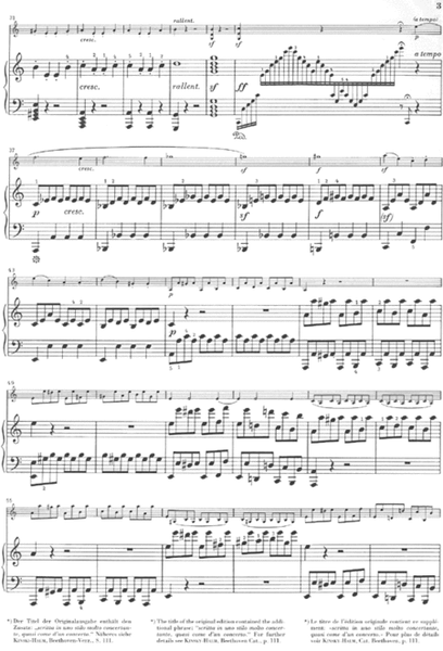 Sonata for Piano and Violin in A Major Op. 47 (Kreutzer-Sonata)