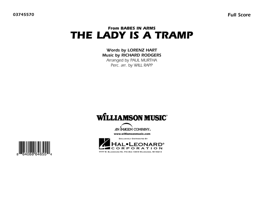 The Lady Is A Tramp - Full Score Marching Band scores gallery preview page 1