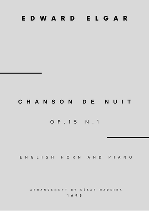 Chanson De Nuit, Op.15 No.1 - English Horn and Piano (Full Score and Parts)