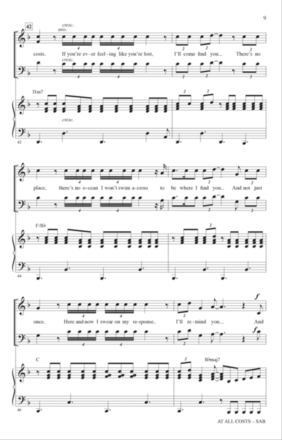 At All Costs (from Wish) (arr. Mac Huff) 3-Part scores gallery preview page 8