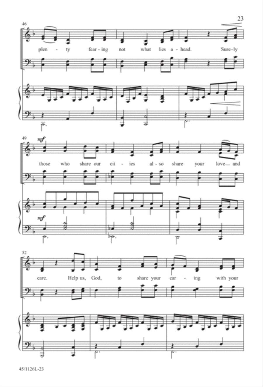 Prayers for the Nations 4-Part scores gallery preview page 24