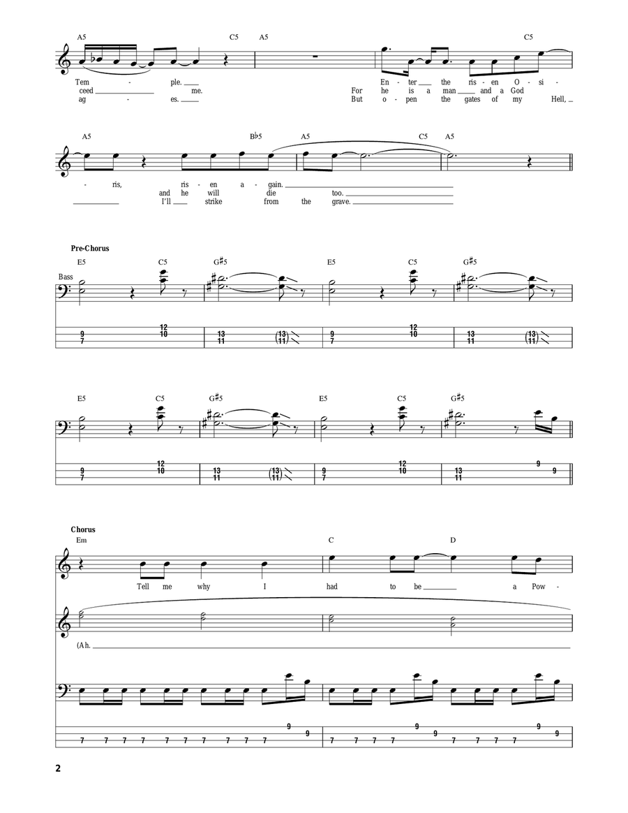 Powerslave Electric Guitar scores gallery preview page 2