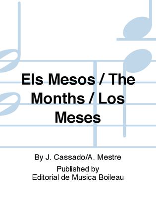 Book cover for Els Mesos / The Months / Los Meses