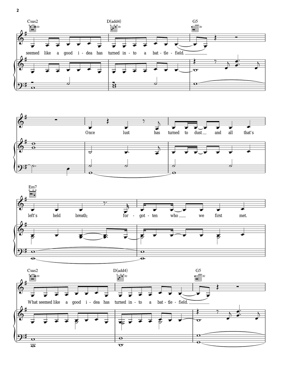 Battlefield Acoustic Guitar scores gallery preview page 2