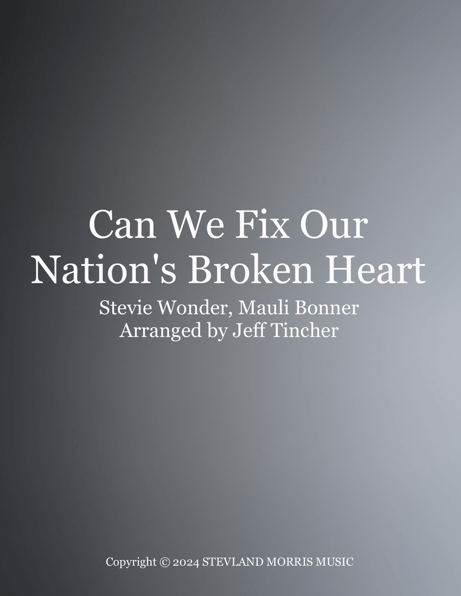 Can We Fix Our Nation's Broken Heart Piano, Vocal, Guitar scores gallery preview page 1