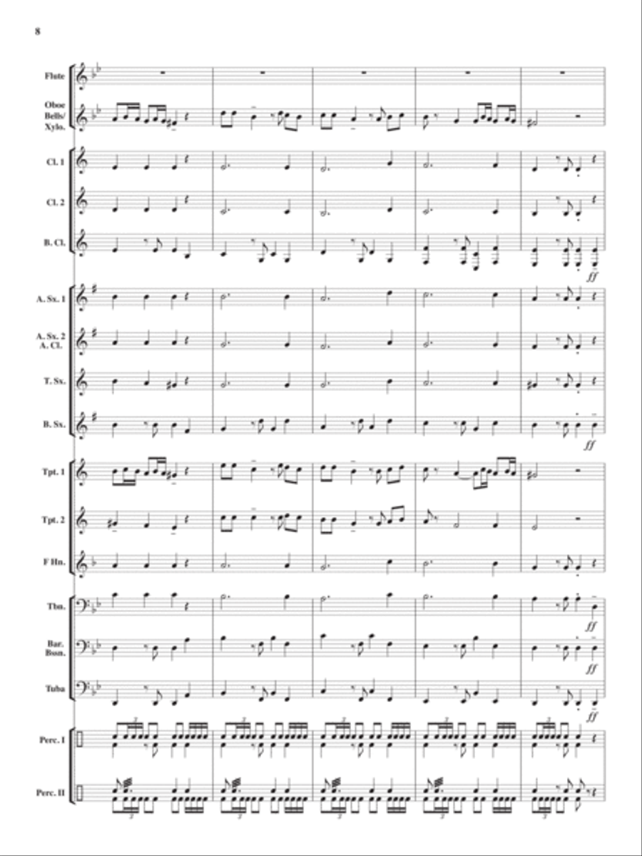 El Toro Rojo Grande Concert Band scores gallery preview page 7