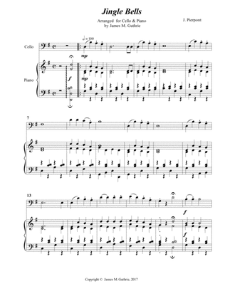 Jingle Bells for Cello & Piano