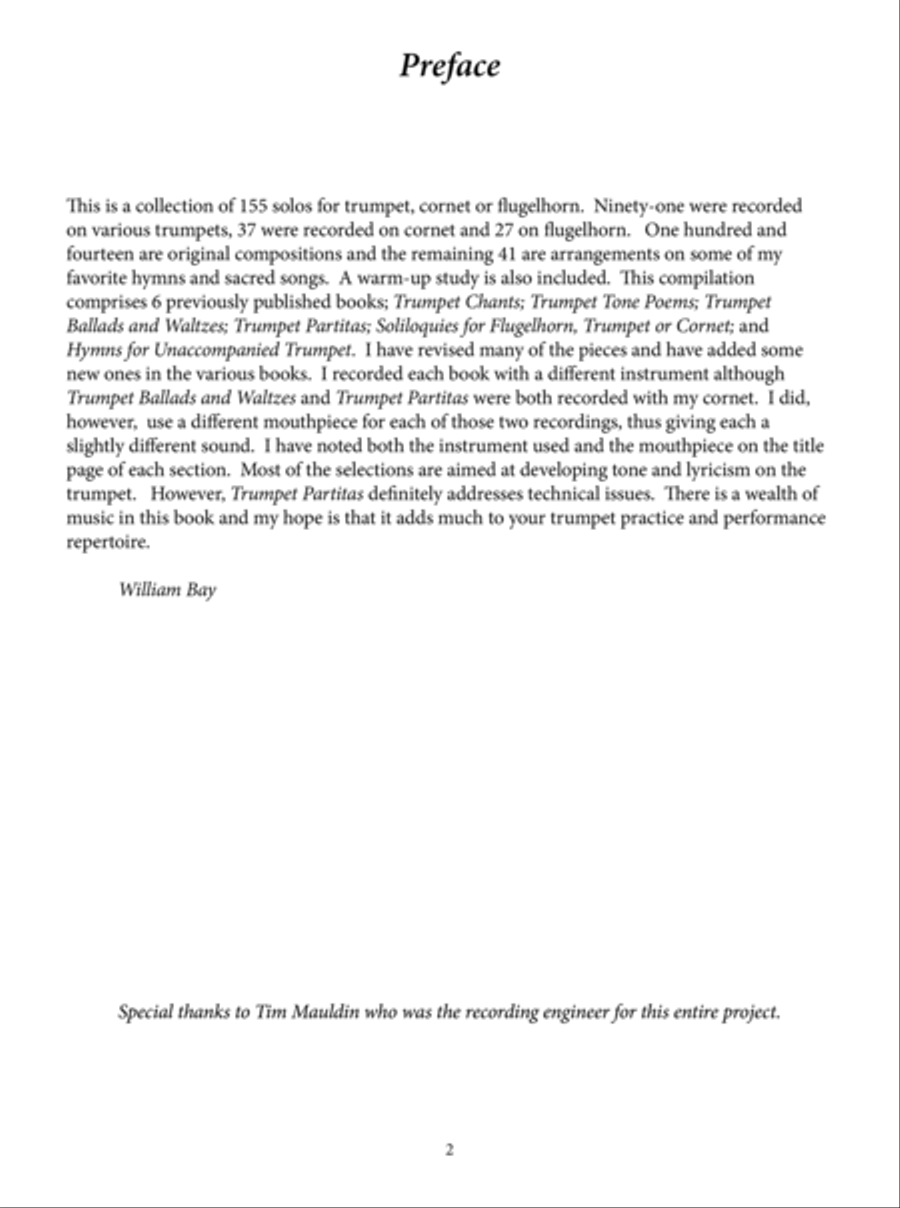 William Bay Trumpet Anthology Trumpet scores gallery preview page 3