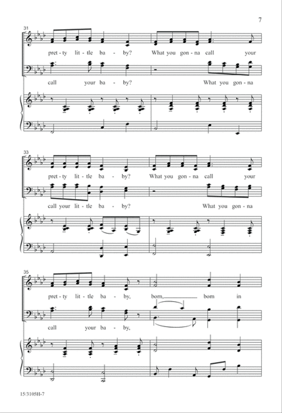 What You Gonna Call Your Pretty Little Baby? 4-Part scores gallery preview page 8