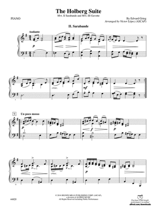 The Holberg Suite: Piano Accompaniment