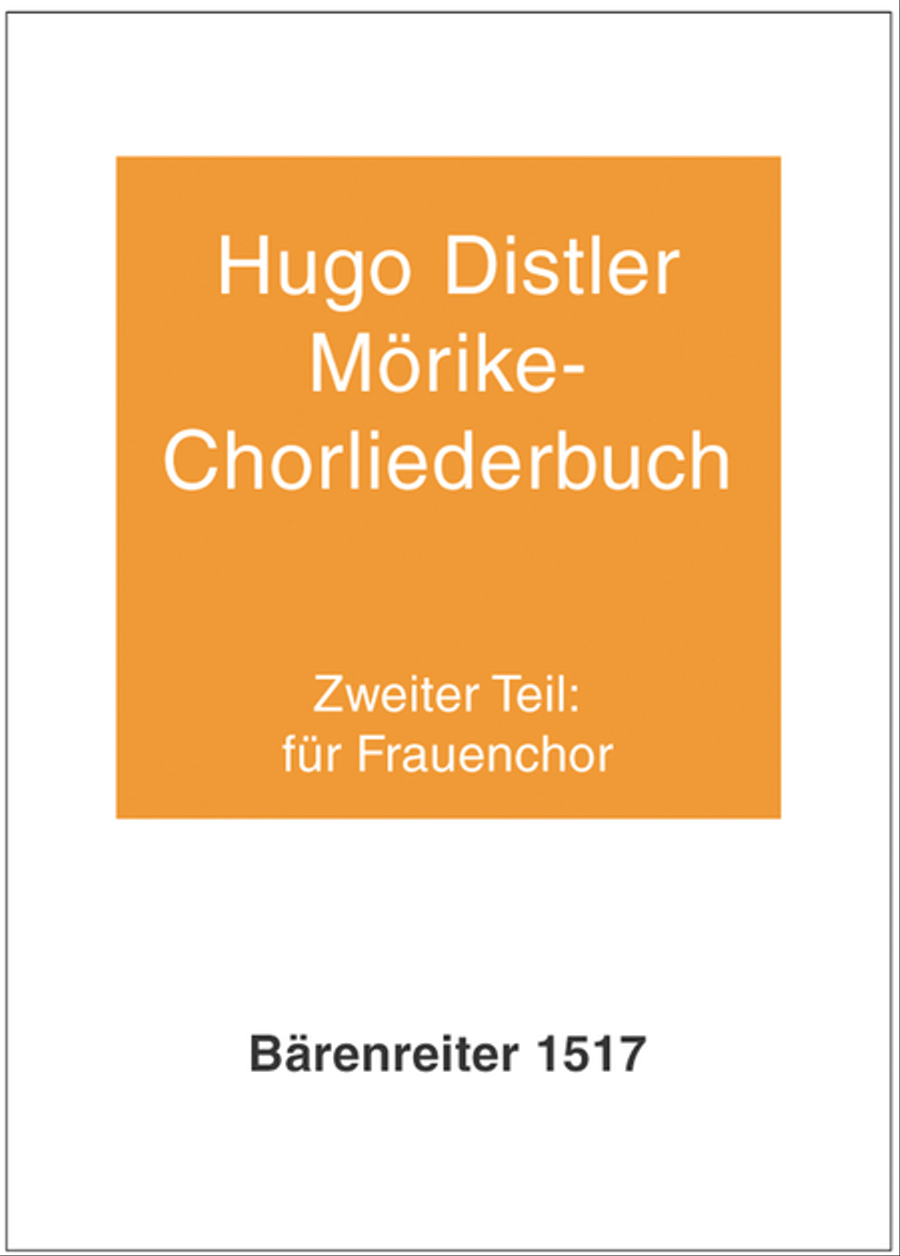 Morike-Chorliederbuch, Teil 2, Op. 19 Women's Choir scores gallery preview page 1
