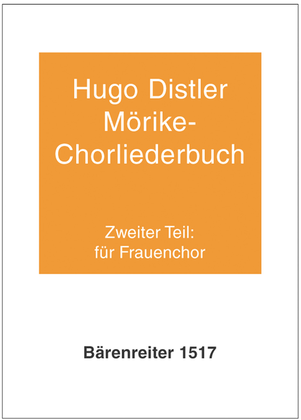 Book cover for Morike-Chorliederbuch, Teil 2, Op. 19