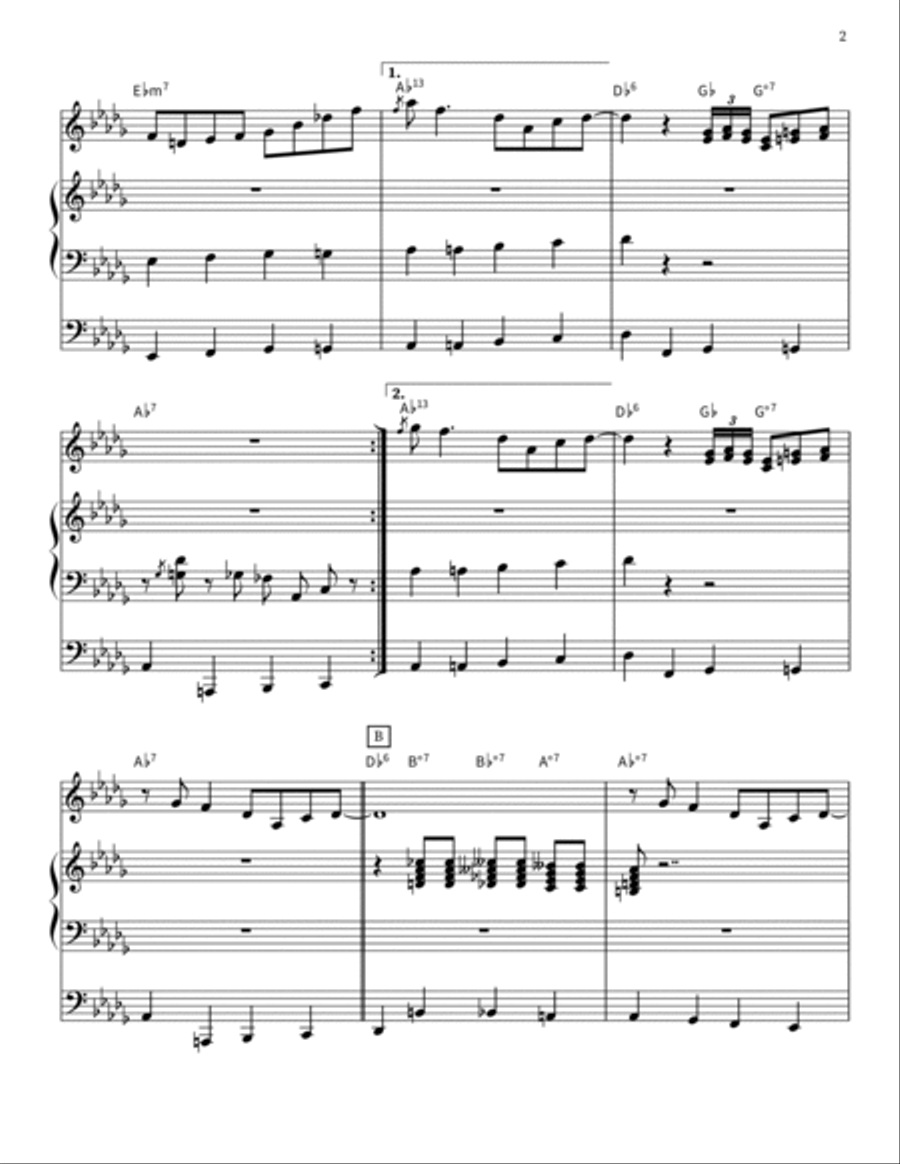 Doodlin' Doodlin' Jazz Ensemble scores gallery preview page 2