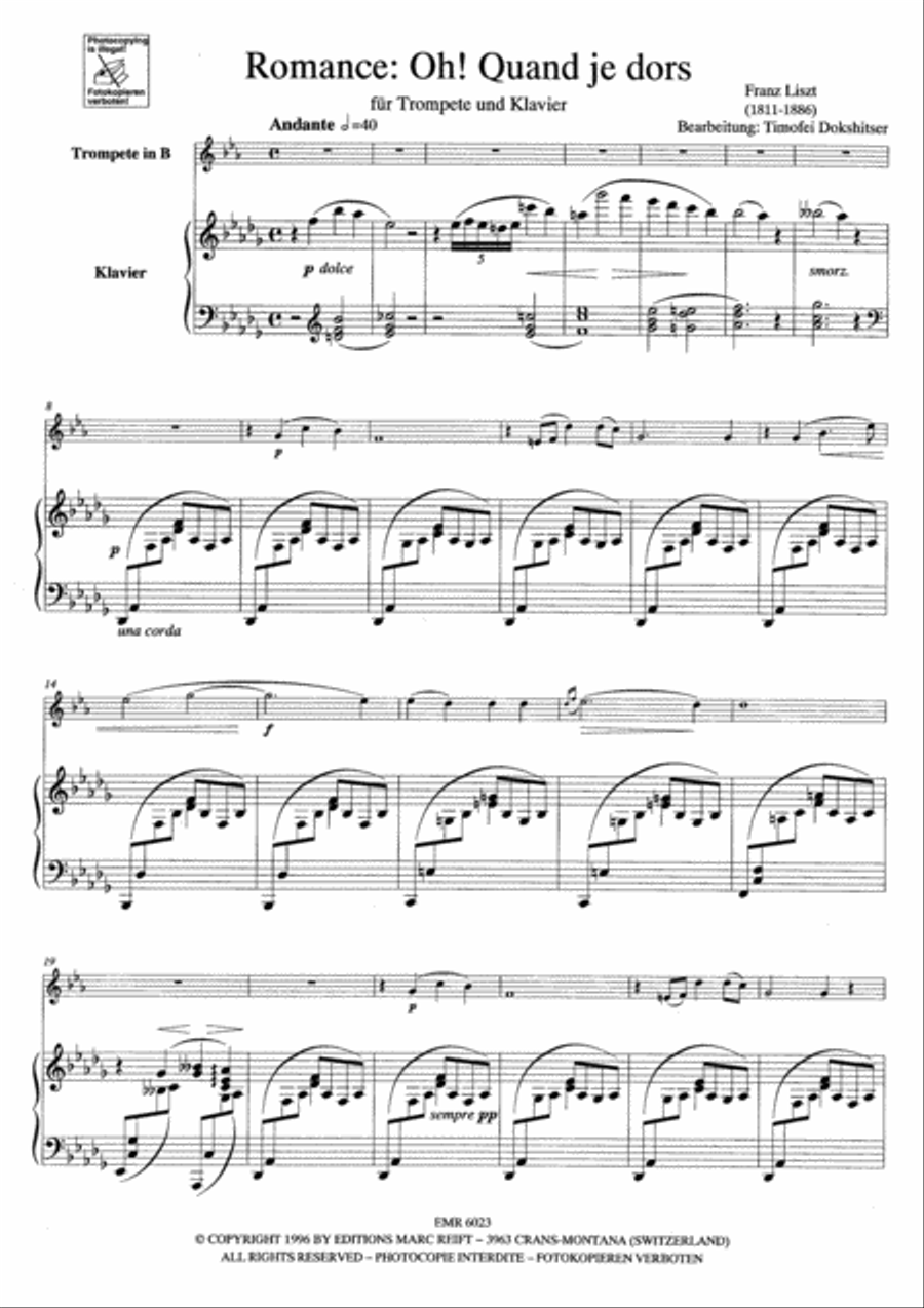 Romance Trumpet Solo scores gallery preview page 4