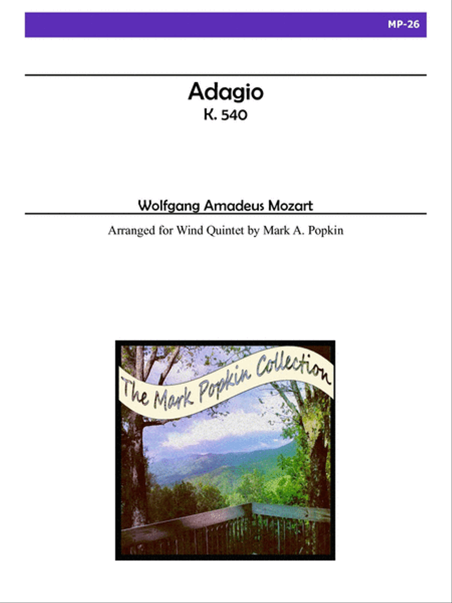 Adagio, K. 540 for Wind Quintet