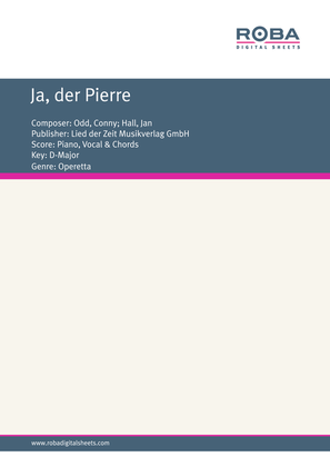 Book cover for Ja, der Pierre